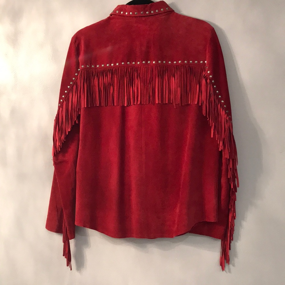Leather/suede shirt